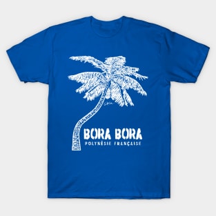 Bora Bora, French Polynesia, Palm Tree T-Shirt